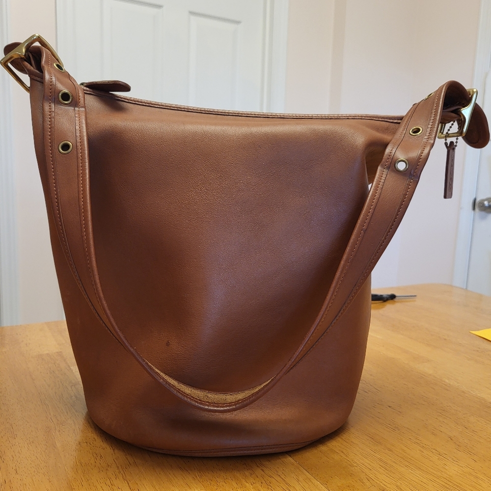 Italian Vintage Coach Duffel 9085 British Tan